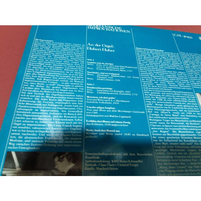 MARIANISCHE IMPROVISATIONEN ORGEL HUBERT H