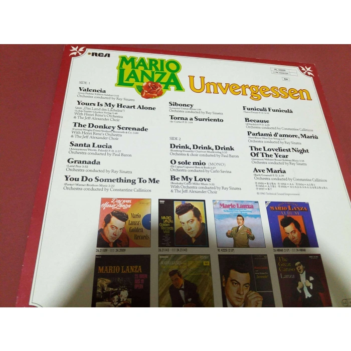 MARIO LANZA UNFORGETTABLE