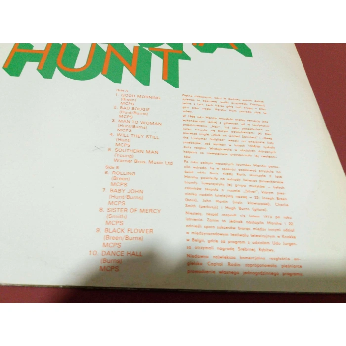 MARSHA HUNT LP ALBUM