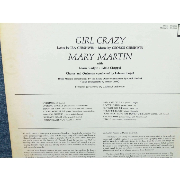 MARY MARTIN GIRL CRAZY GERSHWIN