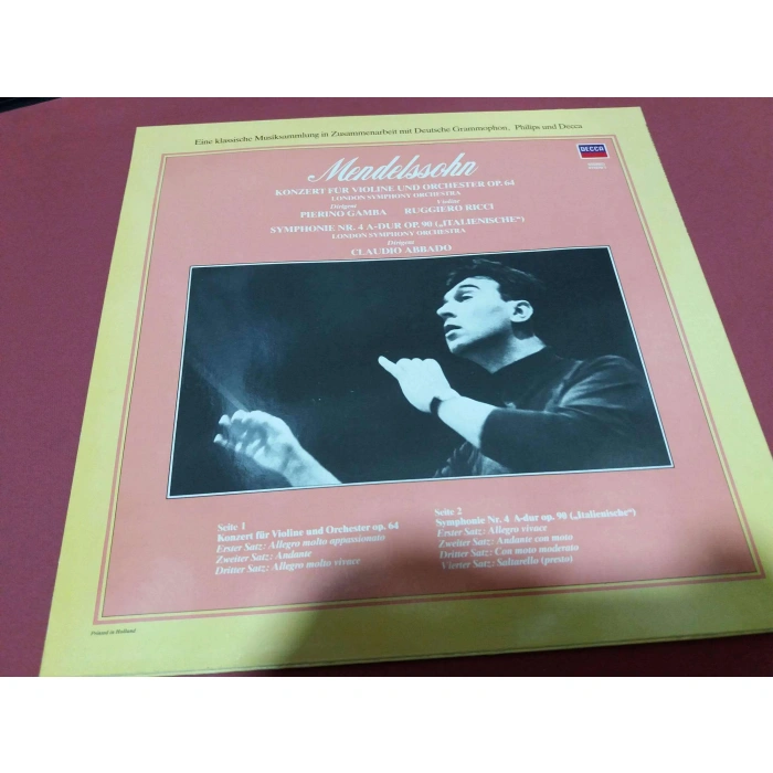 MENDELSSOHN VIOLIN SYMPHONIE Nr.4