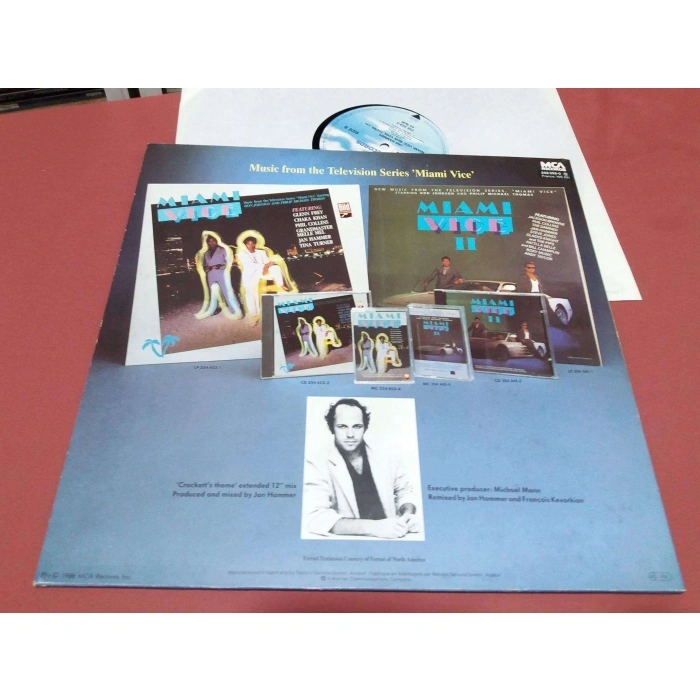 MIAMI VICE CROCKETTS THEME JAN HAMMER MAXI LP