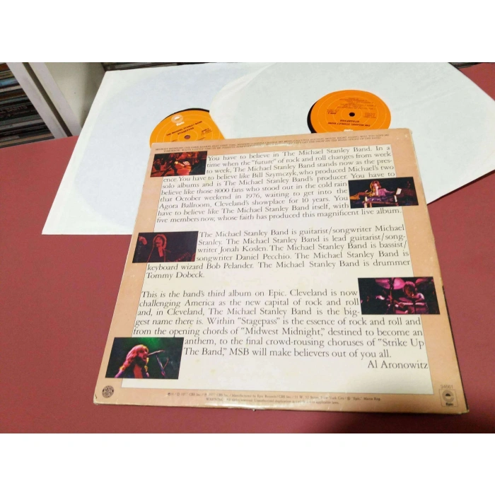 MICHAEL STANLEY BAND STAGE PASS   2 LP