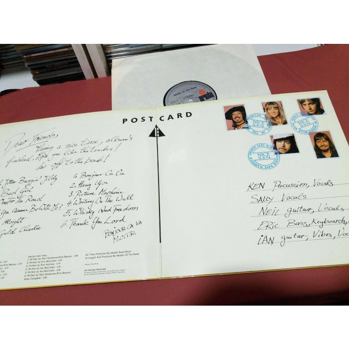 MIDDLE OF THE ROAD POSTCARD