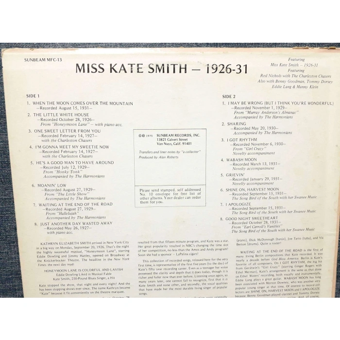 MISS KATE SMITH