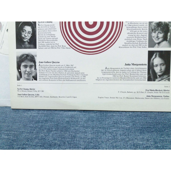 MOZART CHOPIN BACH YSAYE PARKE DAVIS 1986