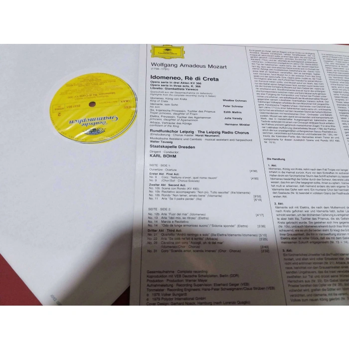 MOZART IDOMENEO KARL BOHM