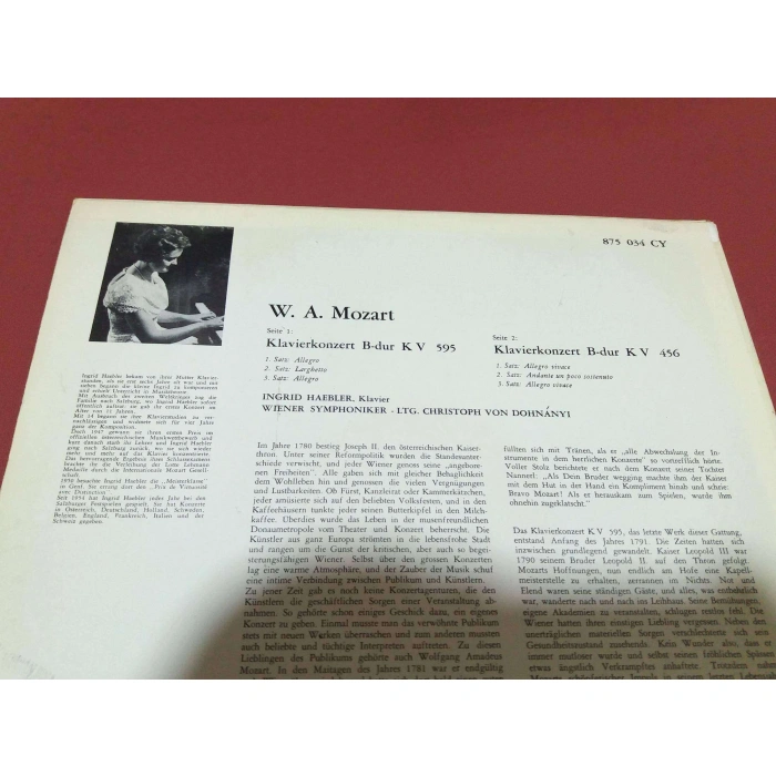 MOZART KLAVIER KONZERTE INGRID HAEBLER