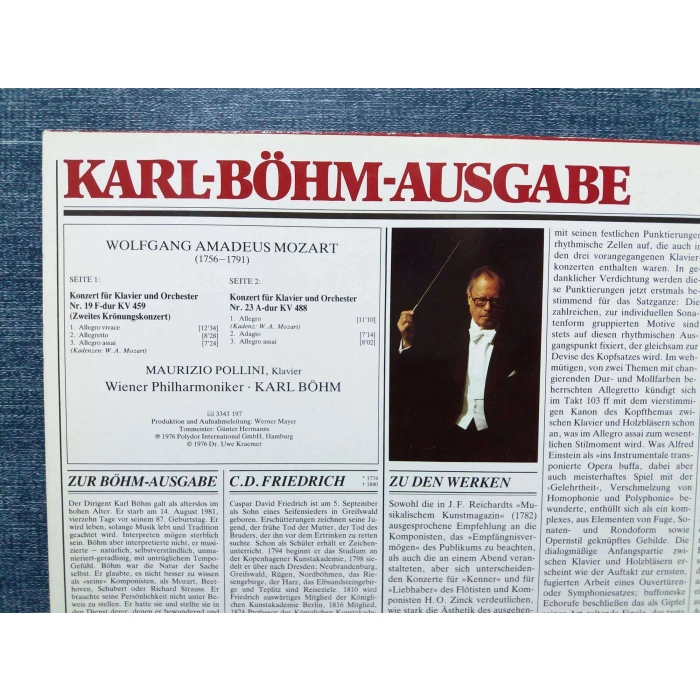 MOZART KLAVIERKONZERTE Nr.19 - Nr.23 KARL BOHM