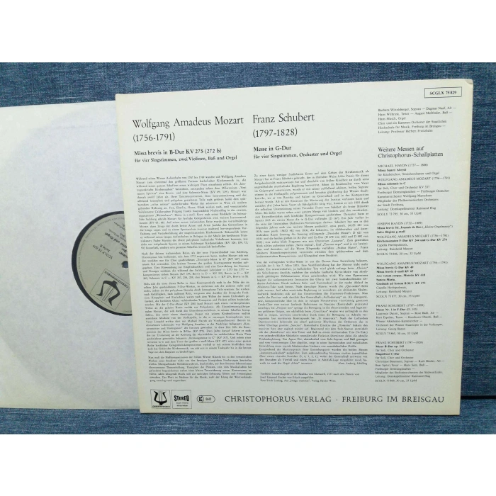 MOZART MISSA BREVIS IN -   SCHUBERT MESSE IN