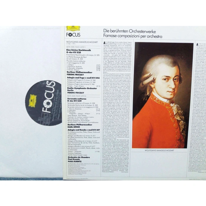 MOZART SERENATA NOTTURNA ADAGIO BÖHM FRICSAY