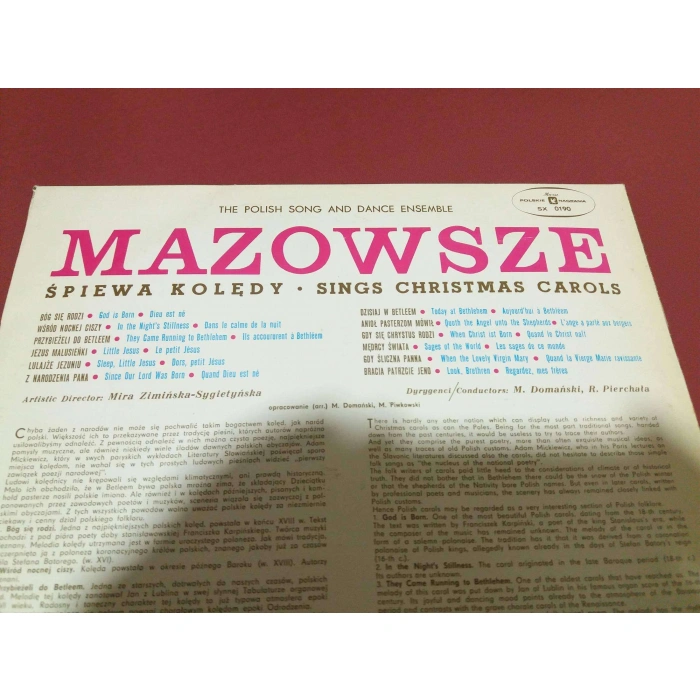 MOZART SINGS CHRISTMAS CAROLS  POLONYA PRESS