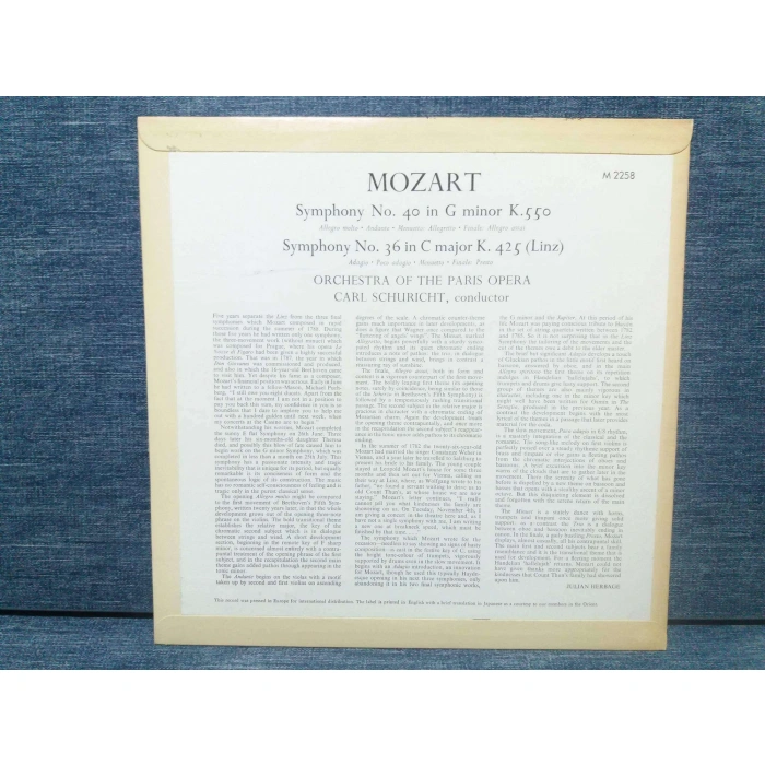 MOZART SYMPHONY Nr.36-Nr.40 CARL SCHURICHT