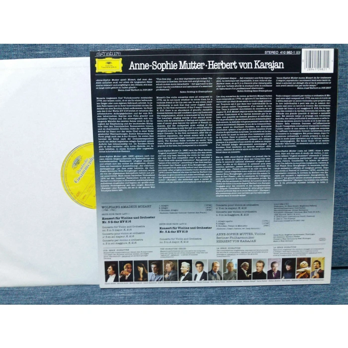 MOZART VIOLIN CONCERTOS Nr.-3  Nr.5 ANNE MUTTER KARAJAN