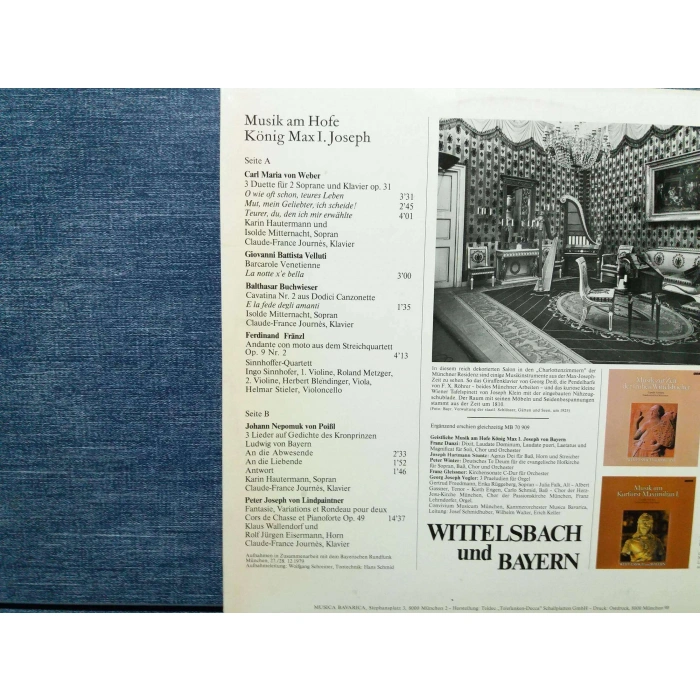 MUSIK AM HOFE KONIG MAX I. JOSEPH