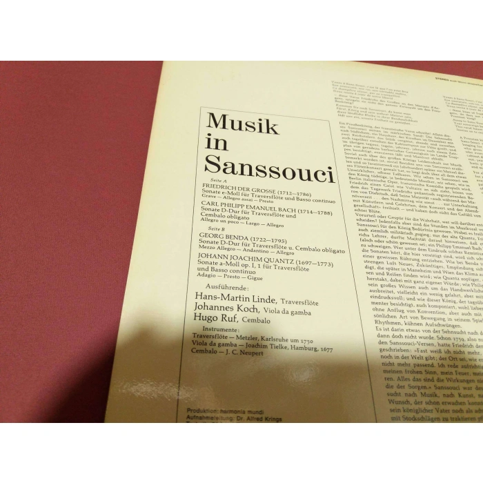 MUSIK IN SANSSOUCI FLÖTENSONATEN