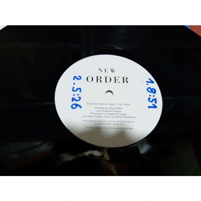 NEW ORDER TRU FAITH REMIX  MAXI LP