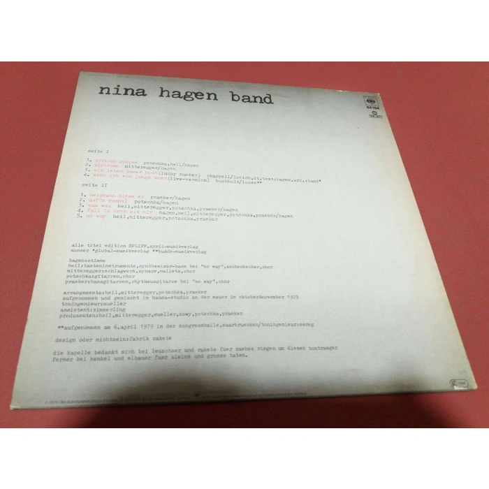 NINA HAGEN BAND UNBE HAGEN