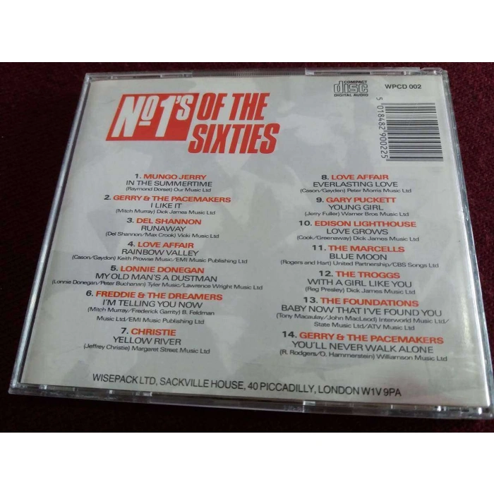 NO.1S OF THE SIXTIES