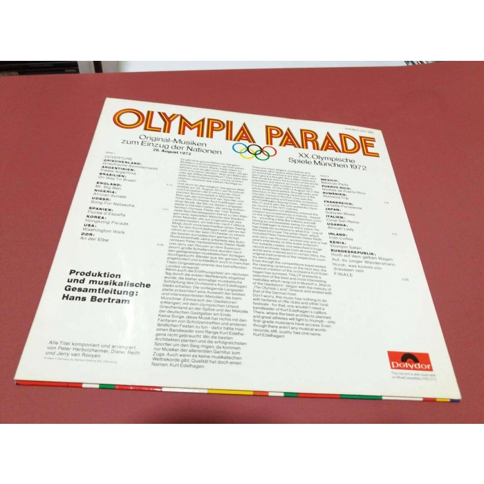 OLYMPIA PARADE 1972 SPIELE MUCHEN MAXI LP
