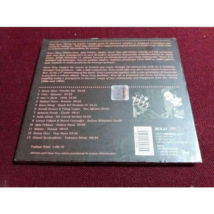 ONNO TUNÇ ŞARKILARI