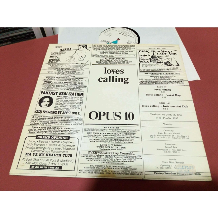 OPUS 10 LOVES CALLING MAXI LP