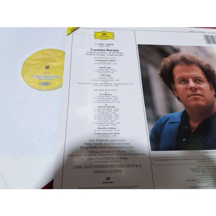 ORFF CARMINA BURANA JAMES LEVINE