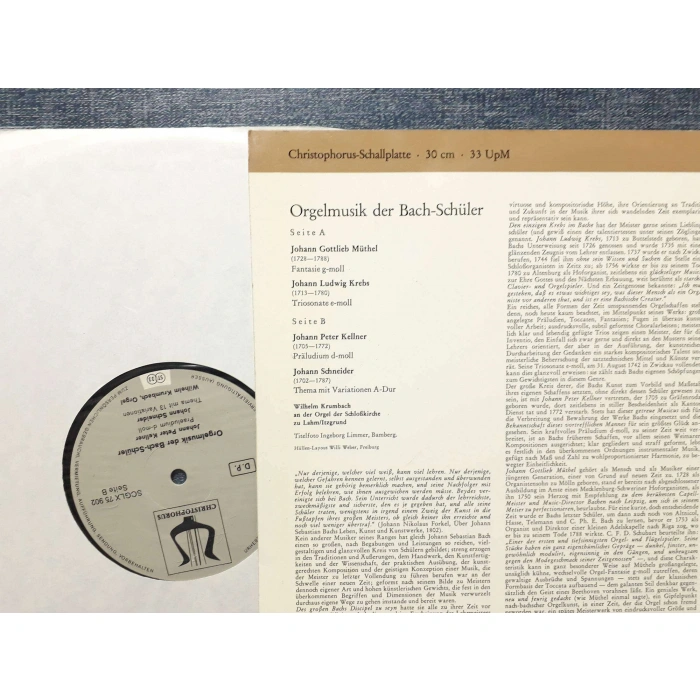 ORGEL DER BACH SCHULER