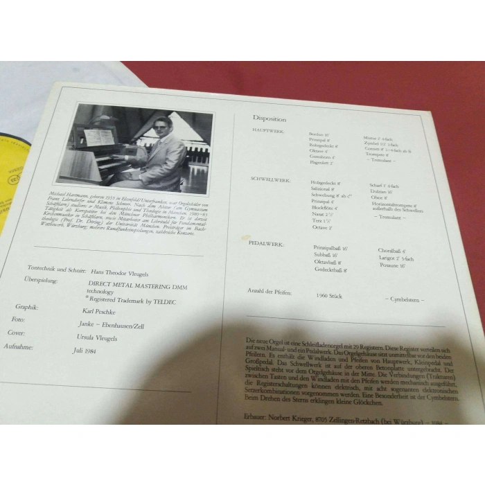 ORGELMUSIK 18 YY MICHAEL HARTMANN