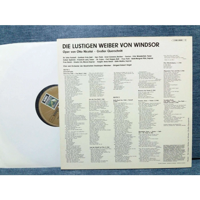 OTTO NICOLAI DIE LUSTIGEN WEBER VON WINDSOR