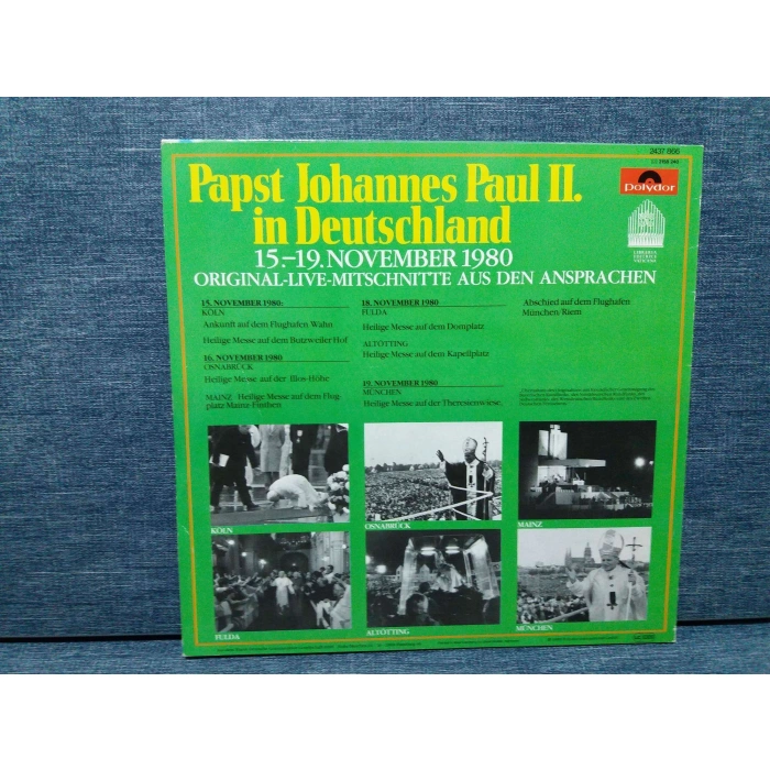 PAPST PAPA JOHANNES PAUL II IN DEUTSCHLAND