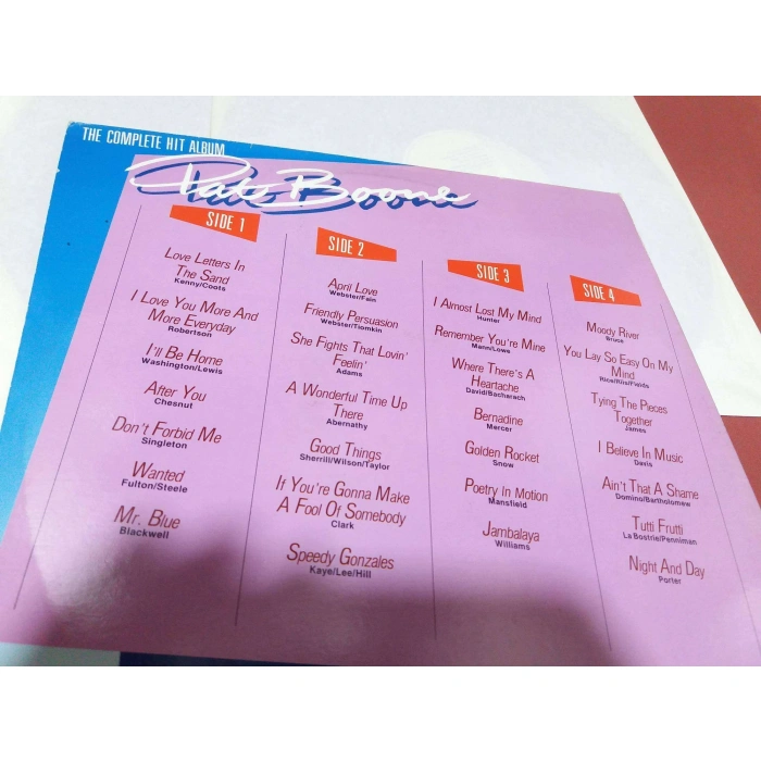 PAT BOONE COMPLETE HIT ALBUM    2 LP