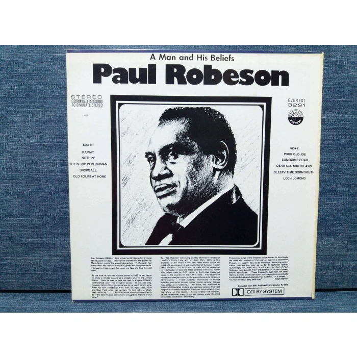 PAUL ROBESON A MAN AND HIS BELIEFS