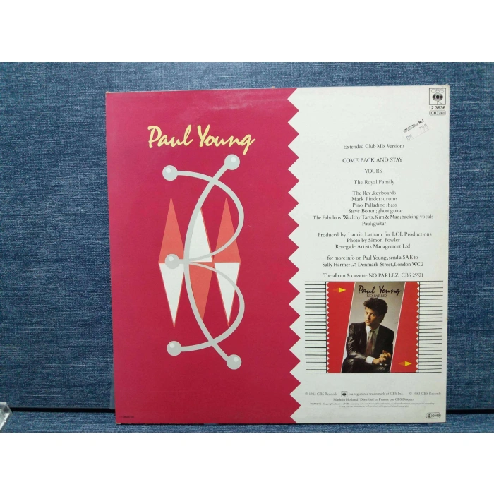 PAUL YOUNG COME BACK AND STAY MAXI LP