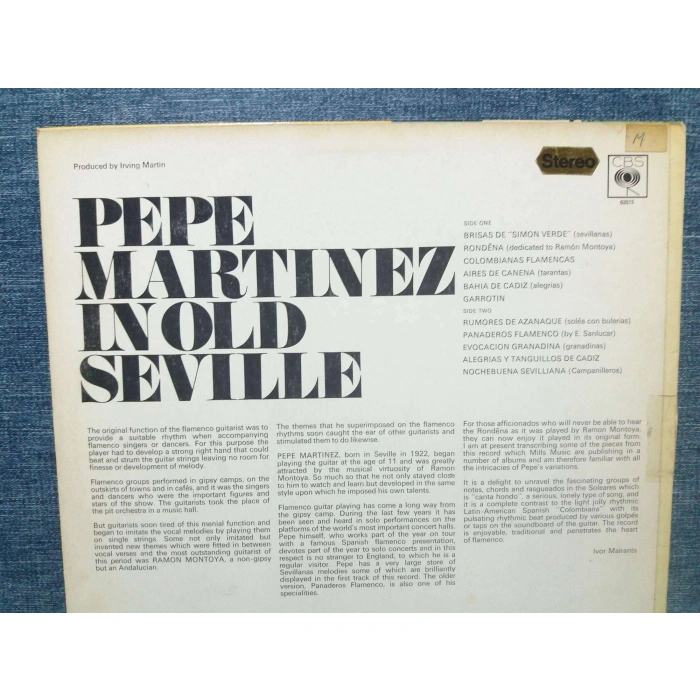 PEPE MARTINEZ IN OLD SEVILLE