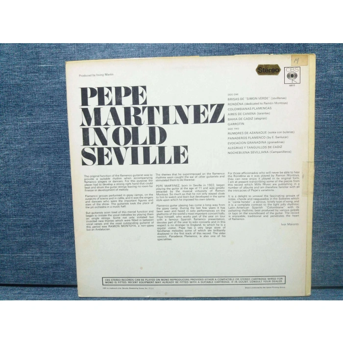 PEPE MARTINEZ IN OLD SEVILLE