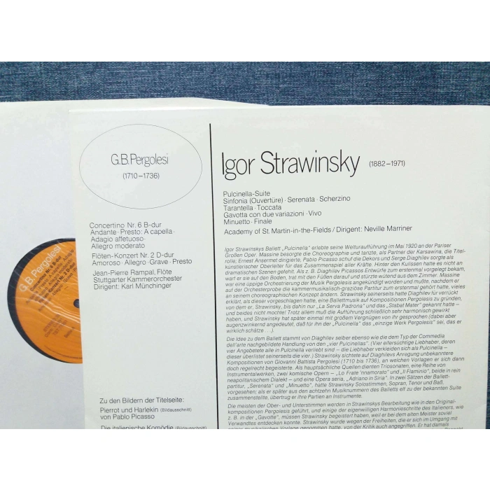PERGOLESI STRAWINSKY PULCINELLA NEVILLE MARRINER