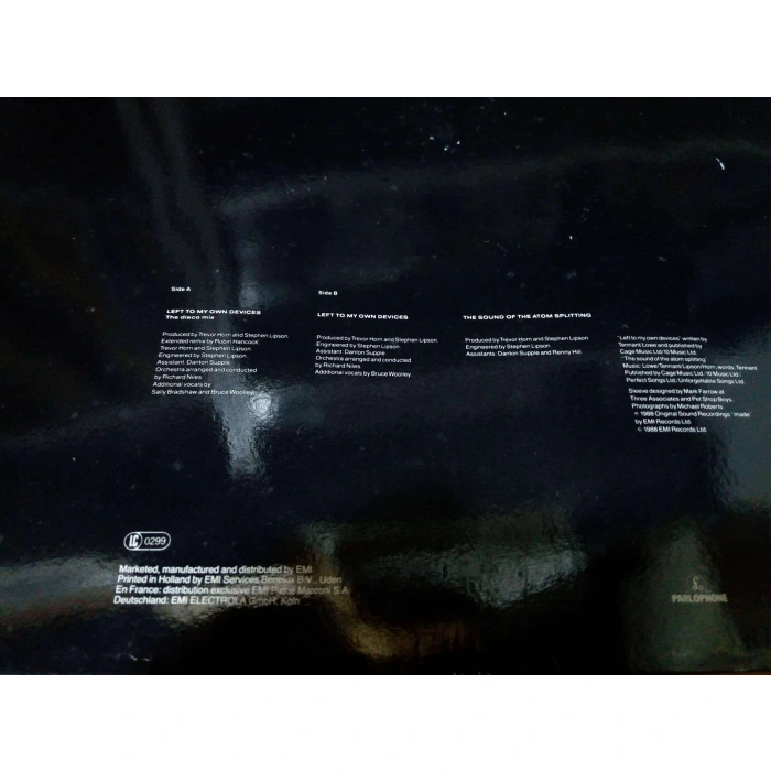 PET SHOP BOYS LEFT TO MY OWN DEVICES MAXI LP