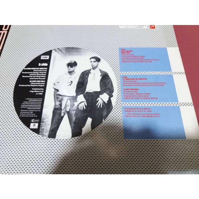 PET SHOP BOYS WEST AND GIRLS  MAXI LP