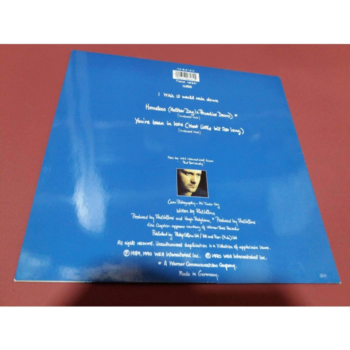 PHIL COLLINS I WISH IT WOULD RAIN DOWN MAXI LP