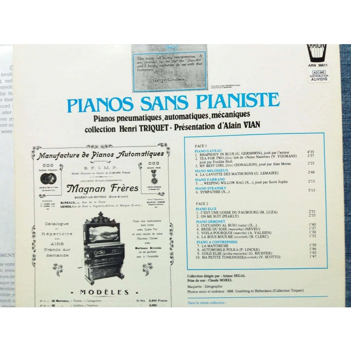 PIANOS SANS PIANISTE