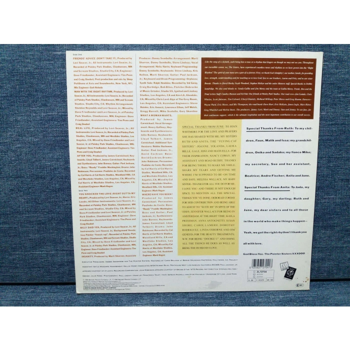 POINTER SISTERS RIGHT RHYTHM