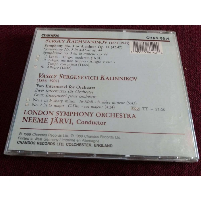 RACHMANINOV SYMPHONY Nr.3 KALINNIKOV NEEME JARVI