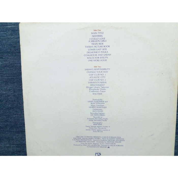 RAGTIME FILM MUISC RANDY NEWMAN