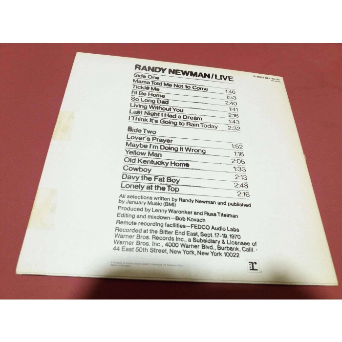 RANDY NEWMAN LIVE