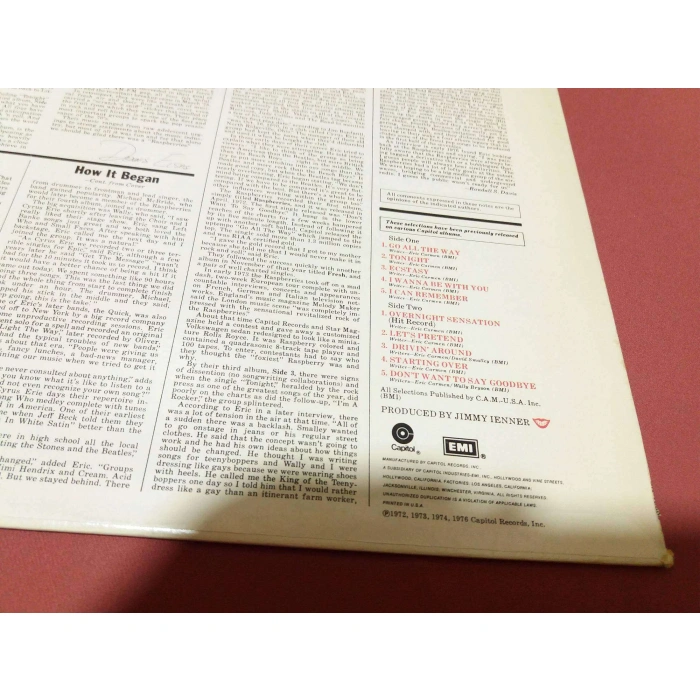 RASPBERRIES BEST feat ERIC CARMEN