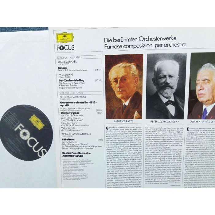 RAVEL BOLERO  -  TSCHAIKOWSKY  1812 OVERTURE  -  ARAM KHATSCHATURIAN