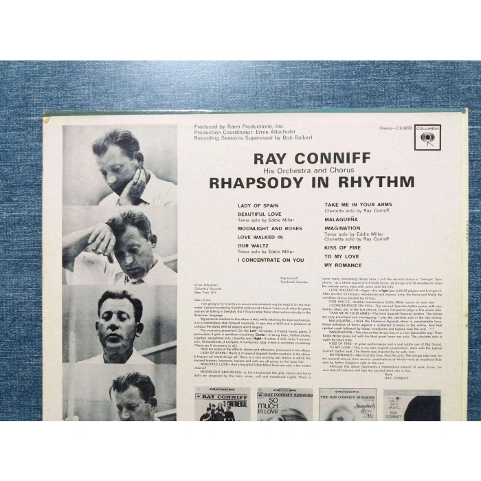RAY CONNIFF RHAPSODY IN RHYTHM
