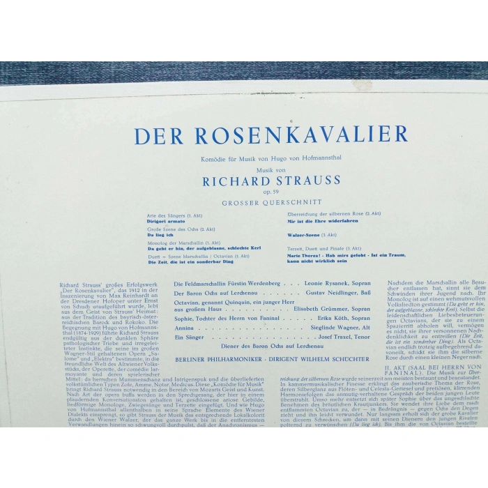 RICHARD STRAUSS ROSEN KAVALIER