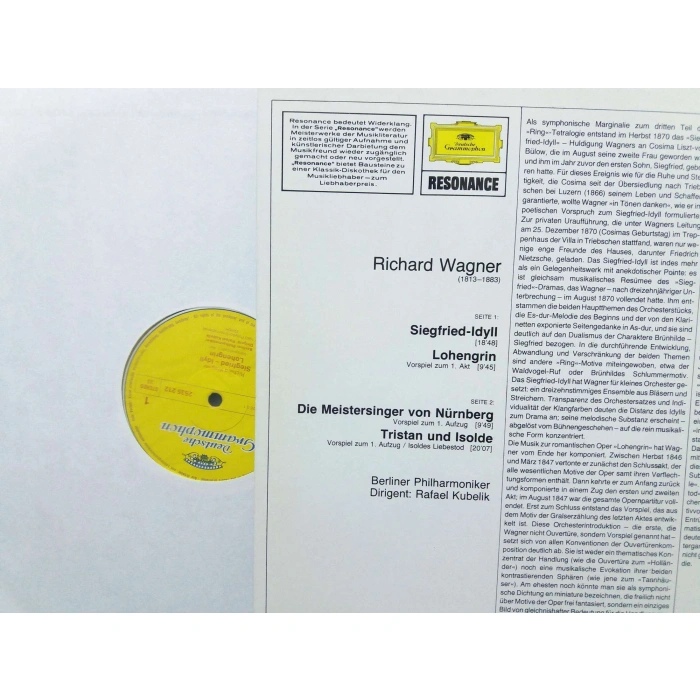 RICHARD WAGNER SIEGFRIED LOHENGRIN TRISTAN ISOLDE